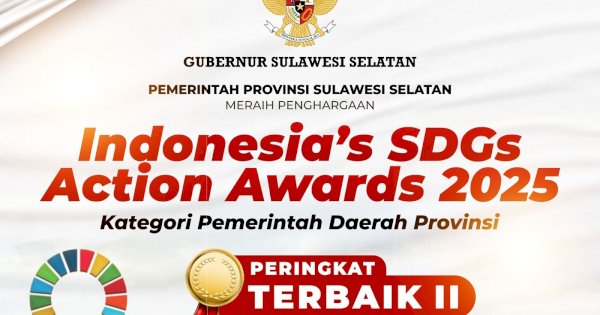 Sulsel Masuk Peringkat Terbaik II SDGs Action Awards Berkat Program Mandiri Benih