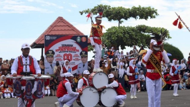 Dibuka Wawali Parepare, Kompetisi Drum Band Diikuti Pelajar Berbagai Tingkatan