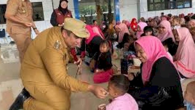 Fokus Tekan Stunting di Wilayah Prioritas, Pemkab Maros Salurkan PMT ke 177 Balita Marusu
