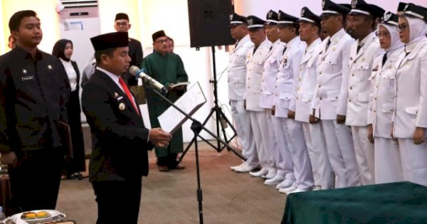 Tasming Hamid Lantik 134 Pejabat, Tegaskan Komitmen Penguatan Reformasi Birokrasi