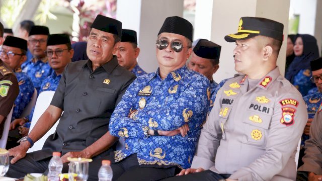 Upacara Hari Kesadaran Nasional di Barru, Kapolres Ingatkan Aparatur dan Warga Waspada Hoaks