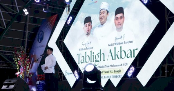 Wali Kota Tasming Hamid Syukuri Kehadiran KH. Yusuf Al-Baaqir di Tabligh Akbar Parepare