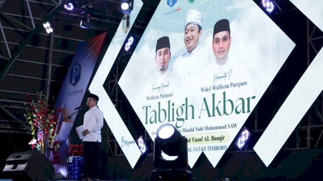 Wali Kota Tasming Hamid Syukuri Kehadiran KH. Yusuf Al-Baaqir di Tabligh Akbar Parepare