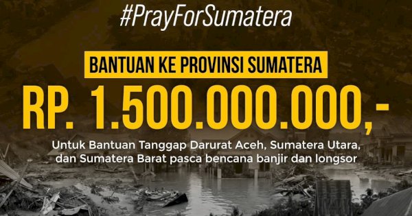Gubernur Sulsel Berikan Rp1,5 M Bantuan Keuangan Bencana di Sumatra