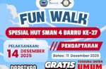 Ayo Meriahkan Fun Walk Spesial HUT SMAN 4 Barru ke-27: Gratis, Seru, dan Banyak Hadiah!