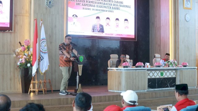 Buka Raker Abpednas Barru, Wabup Abustan Tekankan Peran BPD Kawal Dana Desa