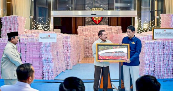 Penampakan Uang Rp 6,6 Triliun Yang Diserahkan Jaksa Agung Hasil Rampasan ke Negara 