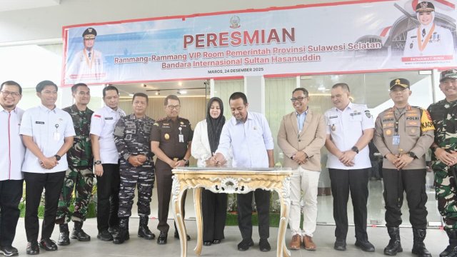 Angkat Ikon Geopark di Bandara Hasanuddin, Gubernur Sulsel: Gerbang Awal Promosi Pariwisata Sulsel