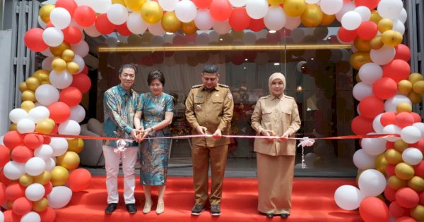 Wali Kota Munafri Resmikan Workshop Tempered Glass PT Sanno Abadi Cemerlang