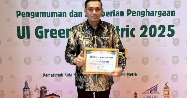 Parepare Raih Peringkat 3 Nasional dalam Tata Kelola Air di Ajang UI Green City Metric 2025