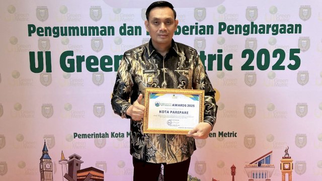 Parepare Raih Peringkat 3 Nasional dalam Tata Kelola Air di Ajang UI Green City Metric 2025