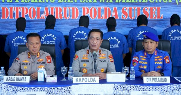 Ditpolairud Polda Sulsel Tangkap 18 Pelaku Bom Ikan Sepanjang 2025, Diancam Hukuman Mati