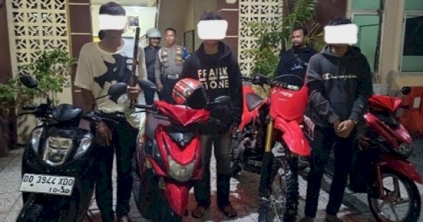 4 Remaja Diamankan Polsek Tamalate, Diduga Hendak Perang Kelompok Balap Liar 