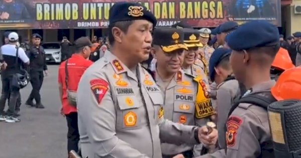 Bantu Penanganan Bencana, Brimob Polda Sulsel Dikirim ke Aceh