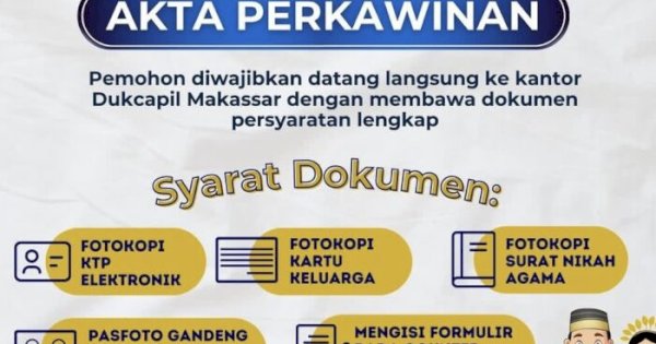 Disdukcapil Makassar Sosialisasikan Prosedur Baru Penerbitan Akta Perkawinan