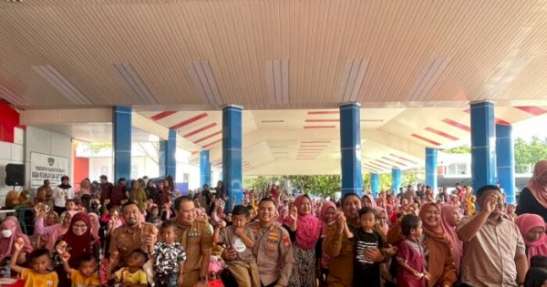 Sebanyak 400 Anak di Maros Ikut Gerakan Makan Telur