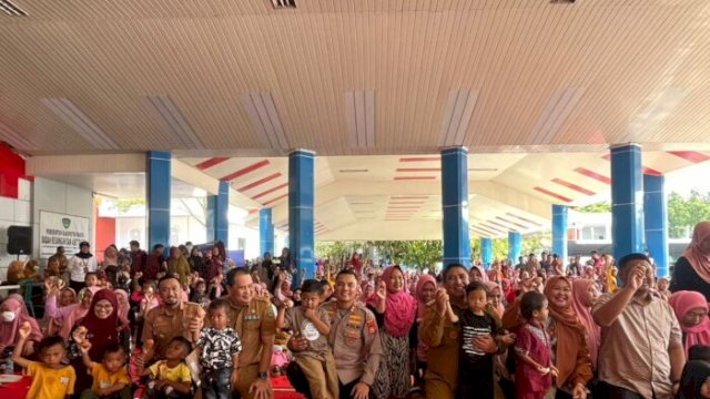 Sebanyak 400 Anak di Maros Ikut Gerakan Makan Telur