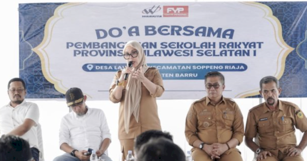 Bupati Andi Ina Hadiri Doa Bersama Pembangunan Sekolah Rakyat Tahap II Barru