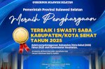 Pemprov Sulsel Raih Penghargaan Terbaik 1 Swasti Saba Kabupaten/Kota Sehat 2025