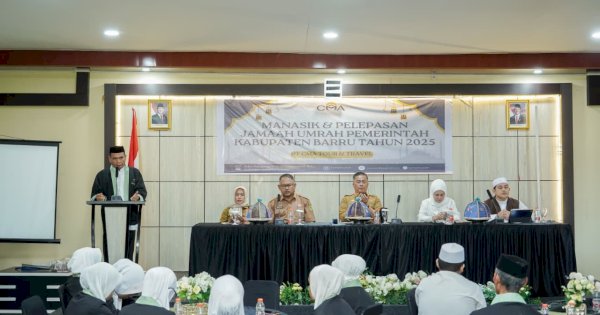 Wakil Bupati Barru Titip Doa untuk Daerah di Manasik dan Pelepasan Jemaah Umrah