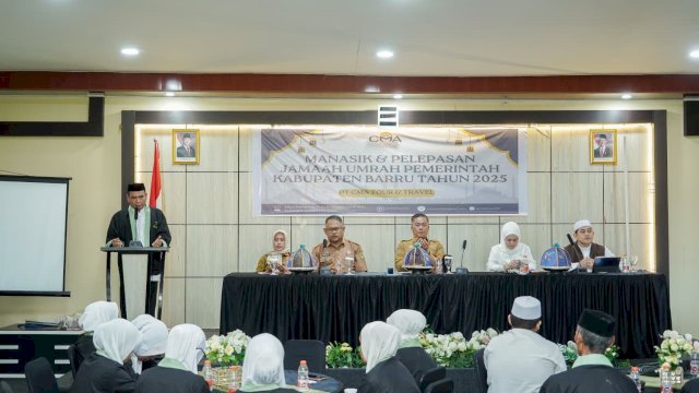 Wakil Bupati Barru Titip Doa untuk Daerah di Manasik dan Pelepasan Jemaah Umrah