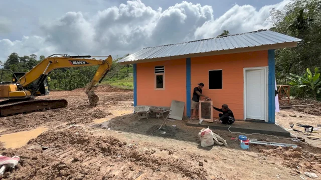 40 Hunian Sementara Mulai Dibangun di Tapanuli Utara&nbsp;
