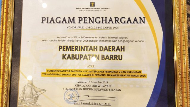 Barru Jadi Daerah Tercepat di Sulsel Bentuk Koperasi Merah Putih