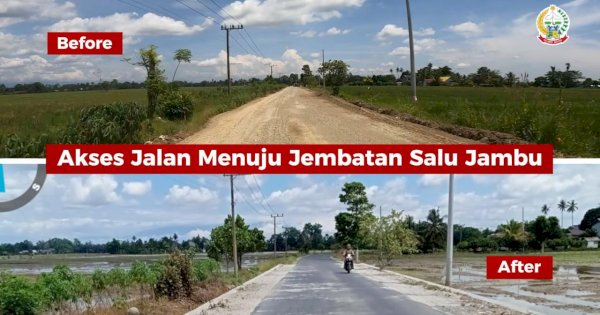 Bantuan Pemprov Sulsel di Luwu Rampung 100 Persen, Jembatan Salu Jambu-Lawawe Pengerjaan