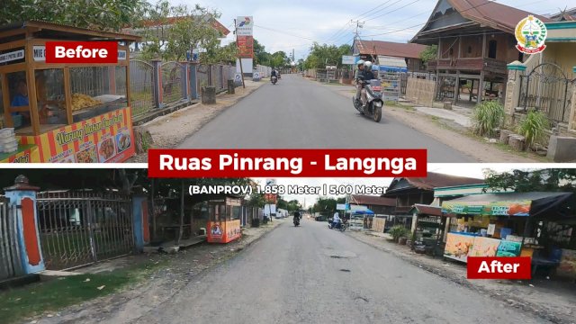 Jalan Rusak di Pinrang Sudah Mulus Berkat Bantuan Keuangan Pemprov Sulsel