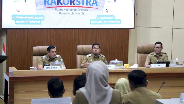 Wali Kota Parepare Pimpin Rakor Awal Tahun, Matangkan Program 2026