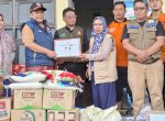 BPBD Sulsel Serahkan Bantuan Logistik Ke Pengungsi Banjir Kelurahan Katimbang