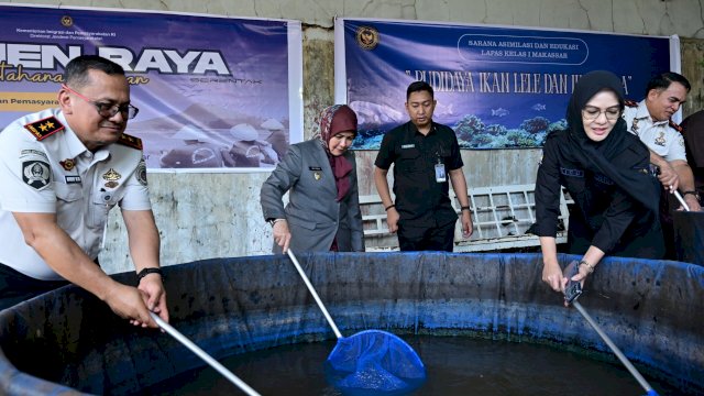 Aliyah Mustika Ilham Hadiri Panen Raya di Lapas Kelas I Makassar, Dukung Pembinaan Kemandirian Warga Binaan
