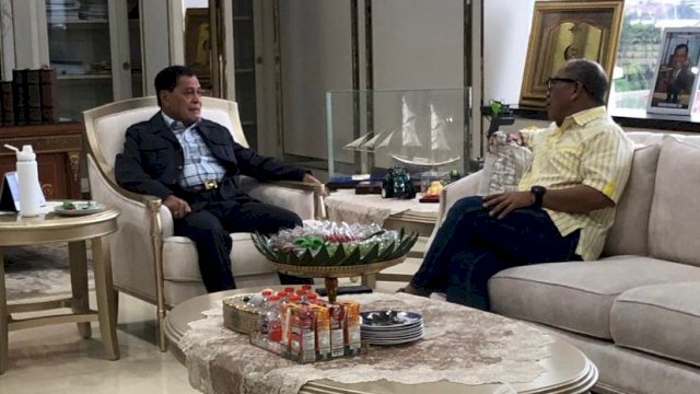 IAS Temui Nurdin Halid, Minta Restu Maju Ketua Golkar Sulsel?