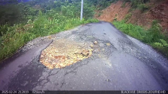 Penampakan Ruas Pantilang - Bonglo - batas Palopo, Kabupaten Luwu yang akan dikerjakan. 