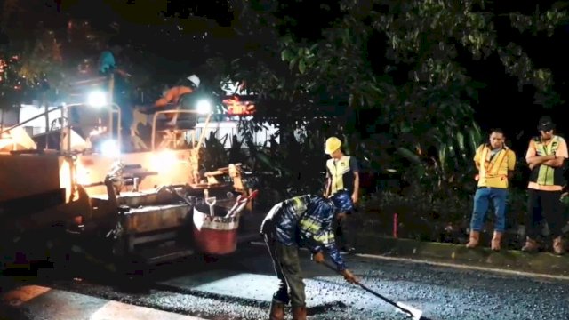 Perbaikan Jalan Hertasning Segera Rampung, Gubernur Sulsel: Kami Mohon Maaf Jika Arus Lalu Lintas Terhambat