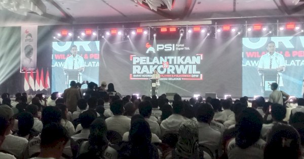Dilantik Ketua DPW PSI Sulsel, Muammar Gandi Janji PSI Menang Pemilu di Sulsel 