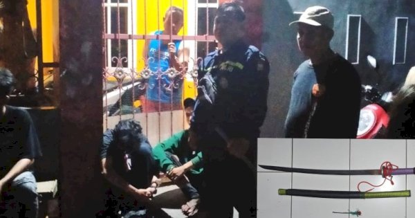 Serang Warga Gunakan Samurai, 3 Pemuda di Makassar Diamankan Polisi 