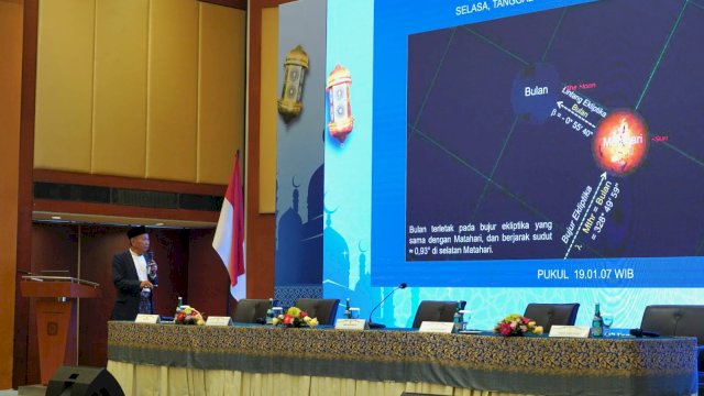 Sidang isbat penentuan awal Ramadan 1447 Hijriah yang digelar di Jakarta. (Sumber: Kemenag) 