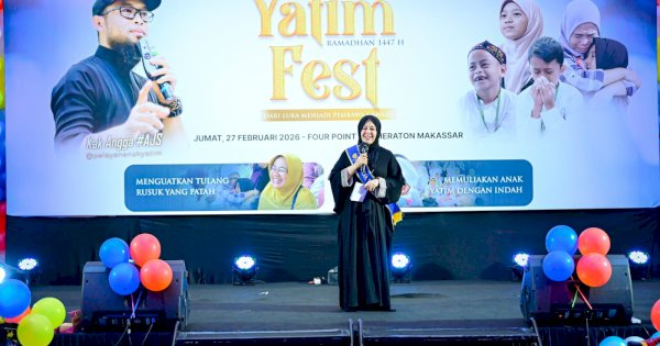 Wakil Gubernur Sulsel Fatmawati Rusdi Dikukuhkan Jadi Bunda Anak Yatim