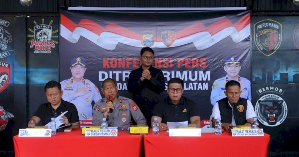 Polda Sulsel Ungkap Kasus Curanmor, Tangkap 4 Tersangka Dan Sita Puluhan Sepeda Motor 