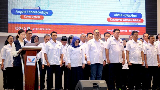 Angela Tanoesoedibjo Lantik Abdul Hayat Gani Jadi Ketua DPW Perindo Sulsel