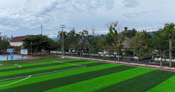 Lapangan Gaspa Palopo Rampung, Gubernur Sulsel: Semoga Jadi Sarana Pola Hidup Sehat Warga