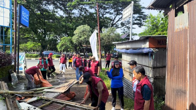 Pemkot Makassar Tertibkan Lapak Liar di Panakkukang, 30 Tahun Akhirnya Dibongkar
