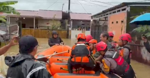 Banjir di Makassar Meluas, Jumlah Pengungsi Melonjak Diangka 878 Jiwa