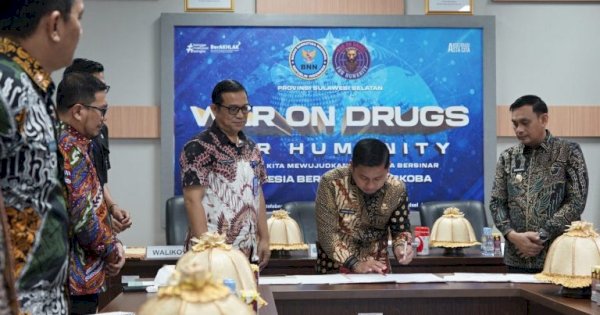 Teken Hibah di Makassar, Tasming Hamid Percepat Hadirnya BNN Kota di Parepare