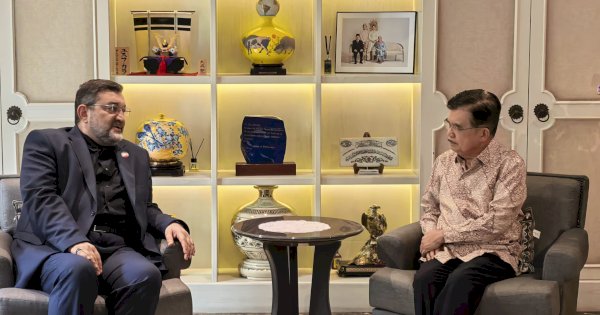 Jusuf Kalla Terima Dubes Iran, Bahas Situasi Terkini dan Peluang Mediasi Indonesia