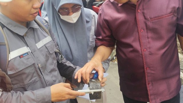 Uji Ketebalan Aspal Jalan Hertasning Makassar Penuhi Standar Teknis