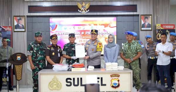 Kokain Seberat 25 Kg Hasil Temuan di Kepulauan Selayar Dimusnahkan 