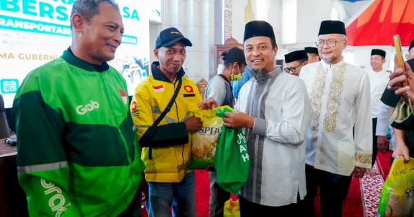 Gubernur Andi Sudirman Buka Puasa Bersama Ribuan Insan Transportasi di Masjid Kubah 99