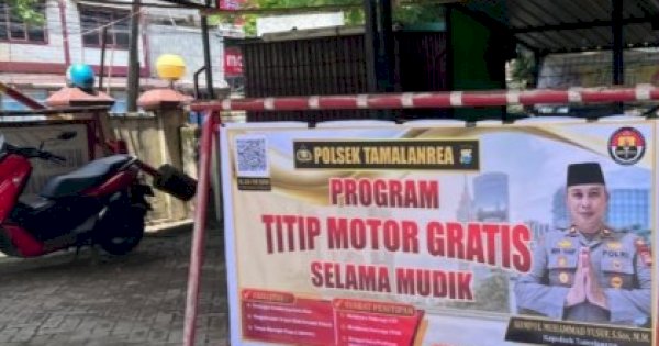 Polsek Tamalanrea Buka Layanan Titip Kendaraan Secara Gratis Bagi Warga Yang Mudik